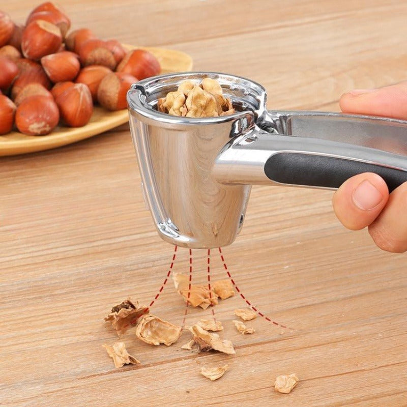 Zwaar uitgevoerde notenkraker met trechterontwerp