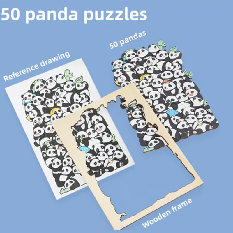 🎁Kerstuitverkoop 49% KORTING🎅135-delige Morandi-kleurige houten puzzel in de vorm van een kat