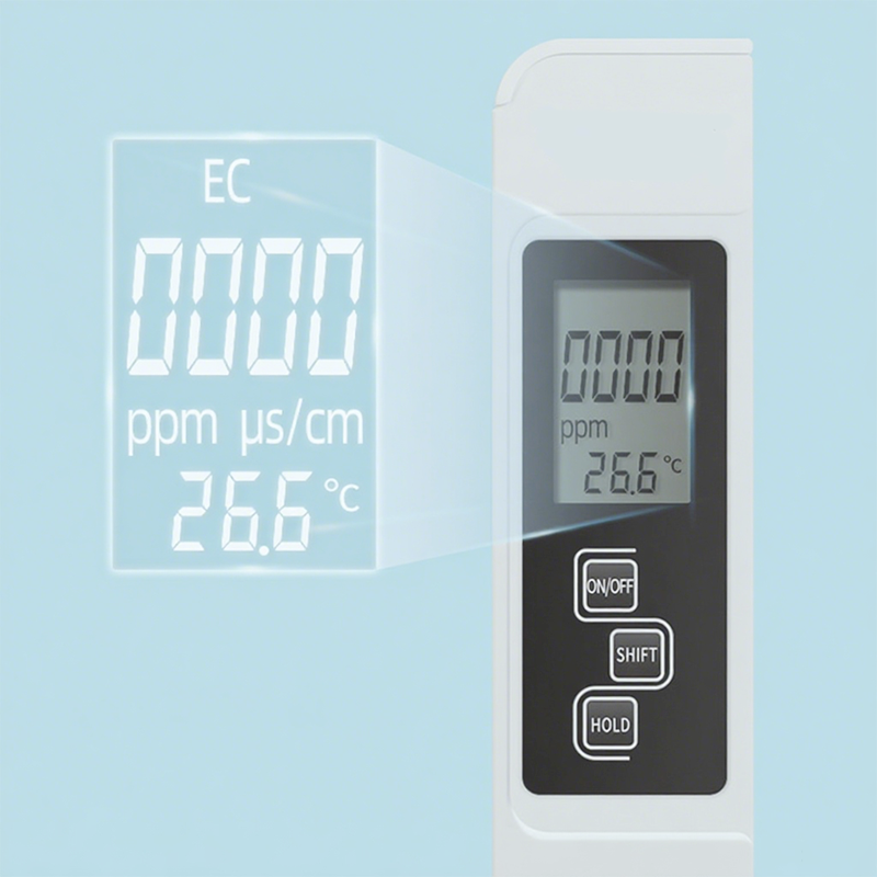💧 3-in-1 TDS-watertester – meet zuiverheid, temperatuur en geleidbaarheid in 1 seconde! ⚡