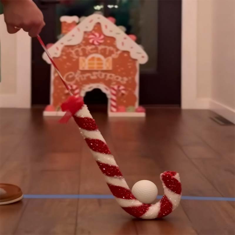 Kerstmis-peperkoek golfspel se