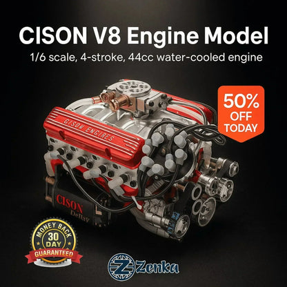 🎉Laatste dag promotie 50% KORTING + GRATIS VERZENDING🔥 - Benzine OHV V8 Small-block motor modelbouwpakketten