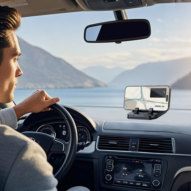 📱 NU 50% KORTING! ✨ 360° draaibare, opvouwbare telefoonhouder - Universele compatibiliteit met antislipbasis voor gebruik op bureau, auto en op reis 🚗💻