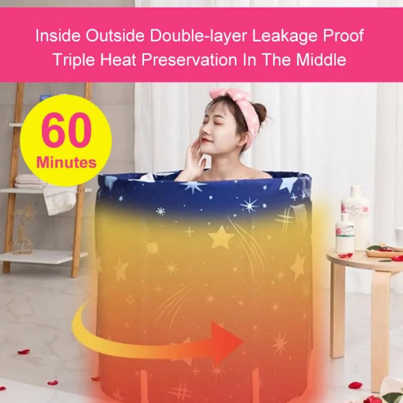 🛁 50% korting! Verwarmd opvouwbaar bad – 80 cm breed, 2 verwarmingsstanden, 6-laags warmtebehoud & zweetbox-functie. Perfect voor kleine ruimtes & kruidenbaden! ✨💧