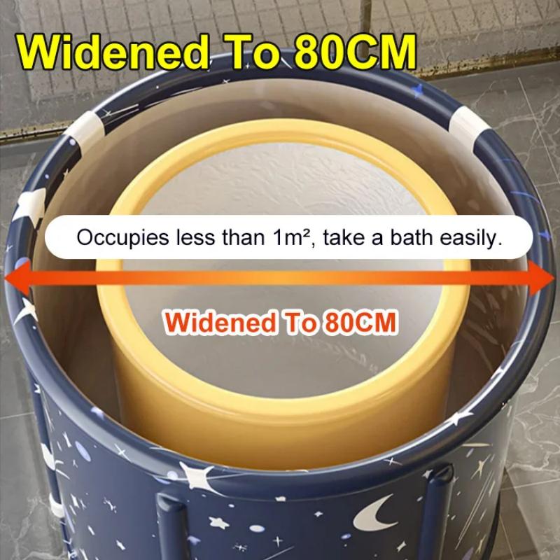 🛁 50% korting! Verwarmd opvouwbaar bad – 80 cm breed, 2 verwarmingsstanden, 6-laags warmtebehoud & zweetbox-functie. Perfect voor kleine ruimtes & kruidenbaden! ✨💧