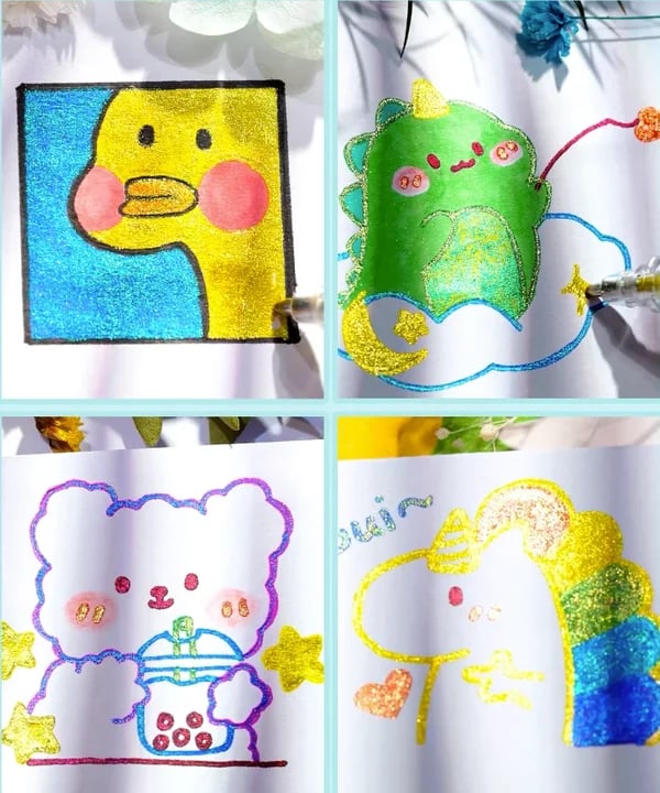 🎁Laatste dag van de uitverkoop 49% KORTING✨Glittergelpennen set