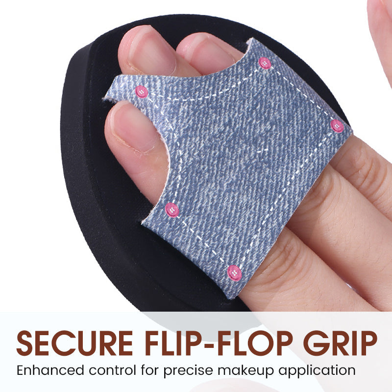 Dubbele huidvriendelijke poederdonsjes, set van 3 stuks