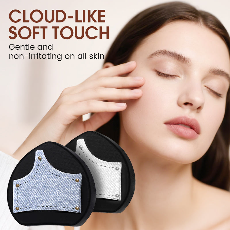 Dubbele huidvriendelijke poederdonsjes, set van 3 stuks