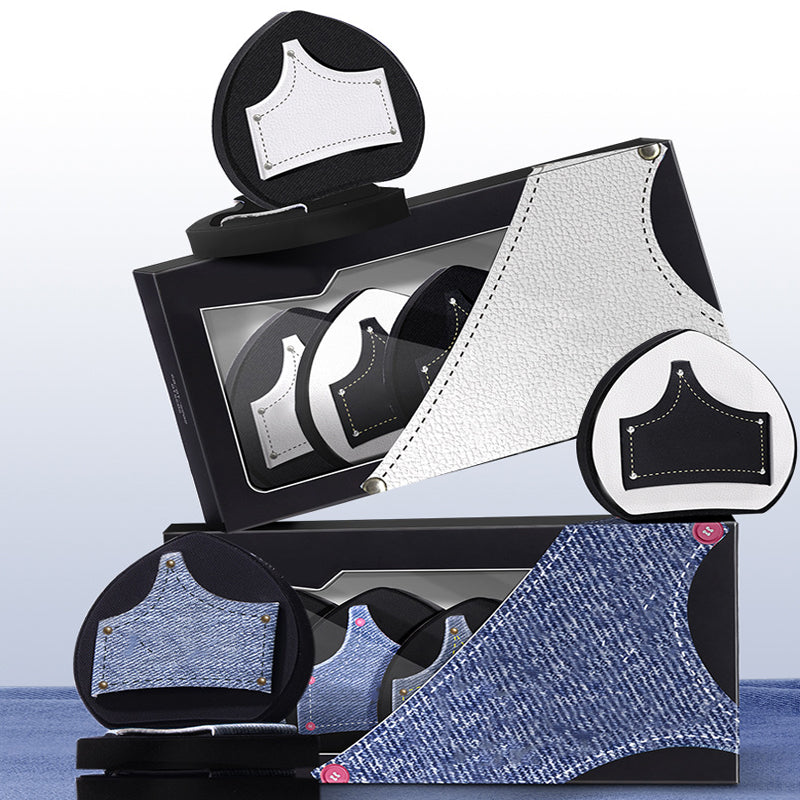 Dubbele huidvriendelijke poederdonsjes, set van 3 stuks