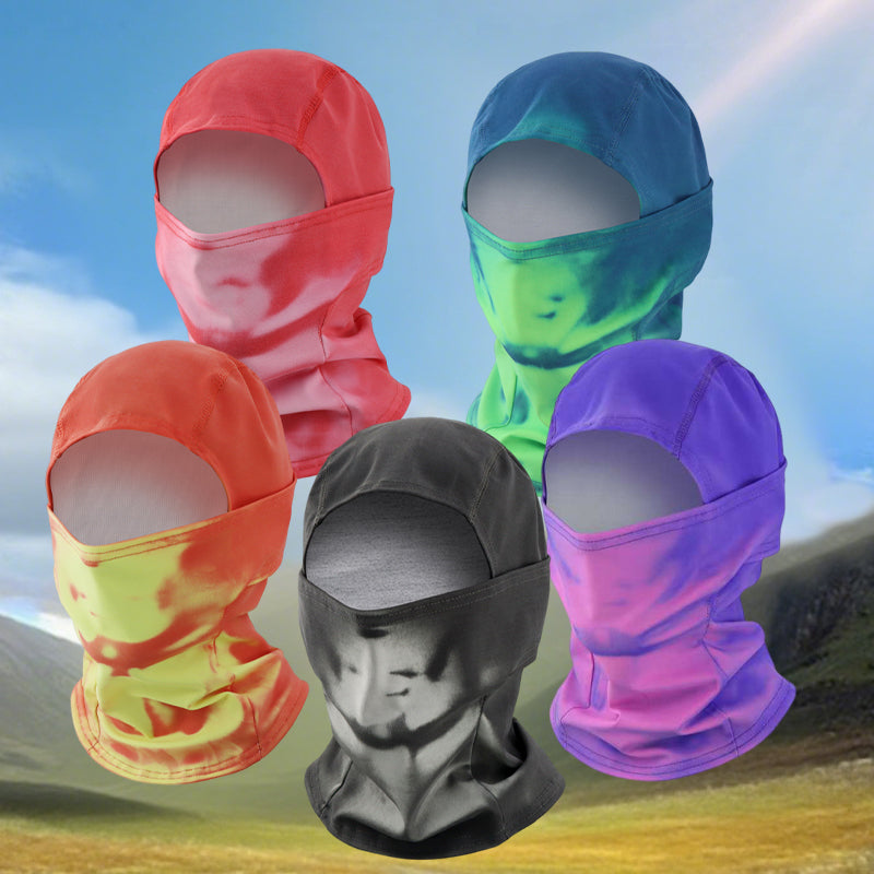 🔥 52% KORTING ! ✨ Warmtegevoelige Bivakmuts - Kleurverandering door Lichaamswarmte, Winddicht en UV-Werend ❄️🔥