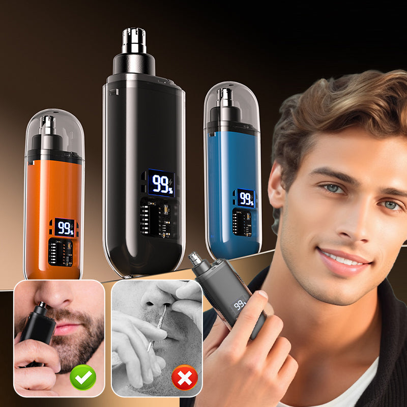👃 50% korting! Slimme neushaartrimmer – zachte afgeronde meskop, LED-batterijdisplay, waterdicht & USB-C snelladen. Krachtige stille motor – 3 kleuren! ✨🔋