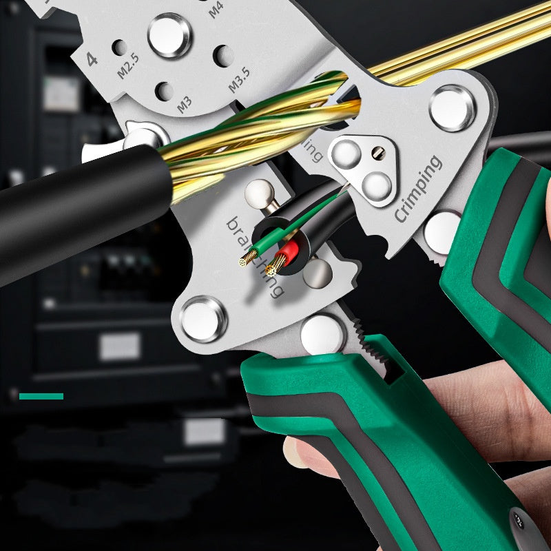 Multifunctionele Opvouwbare Draadstriptang met Spanningstester