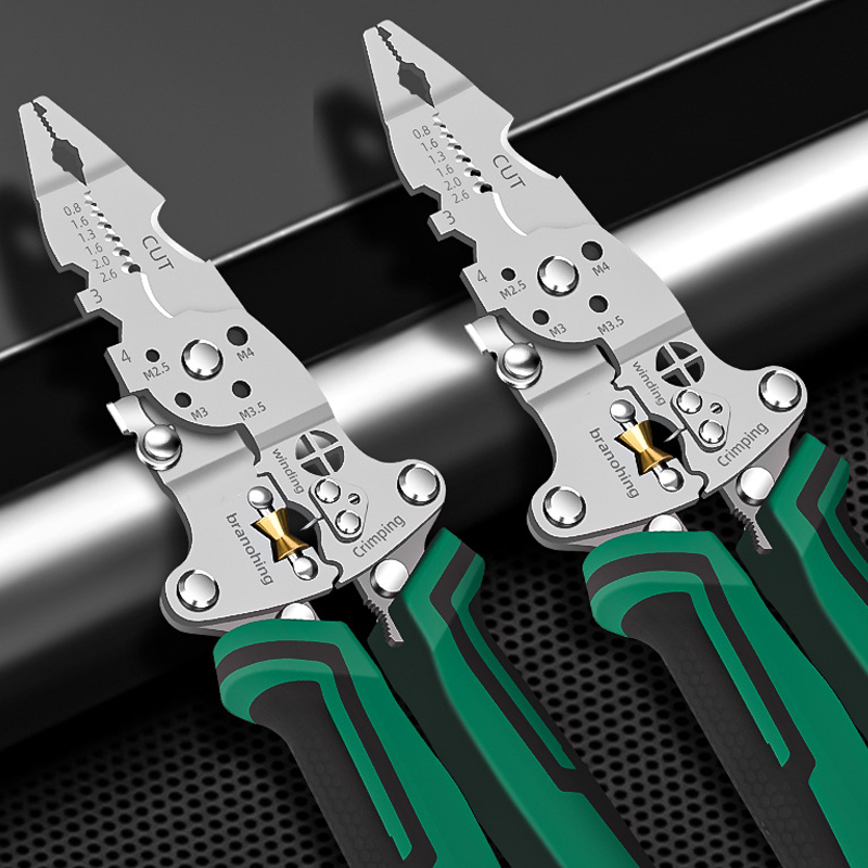 Multifunctionele Opvouwbare Draadstriptang met Spanningstester