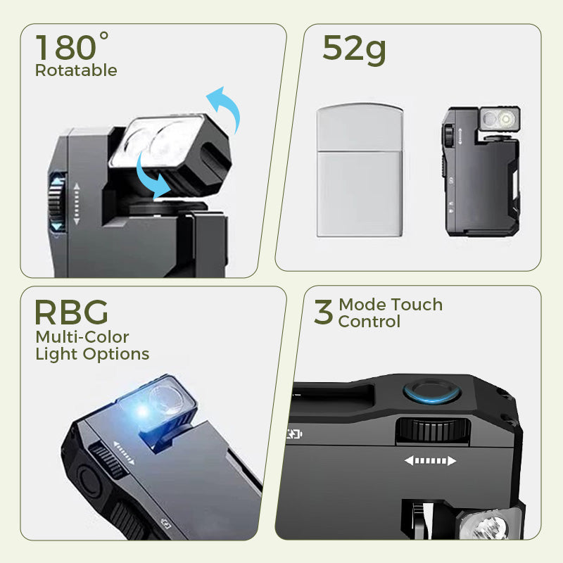 Draagbare Mini Zaklamp met Draaibare Kop