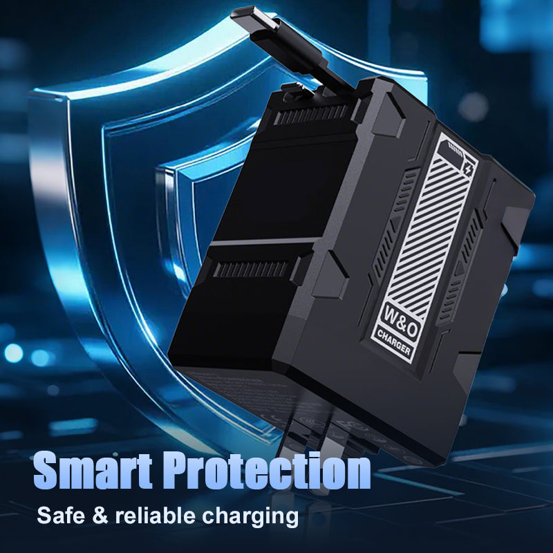 2-poorts intrekbare snellader