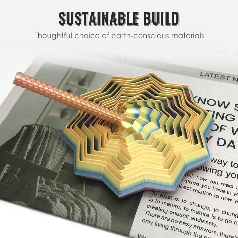 Visuele magie Geometrische spiraaltoren Fidget