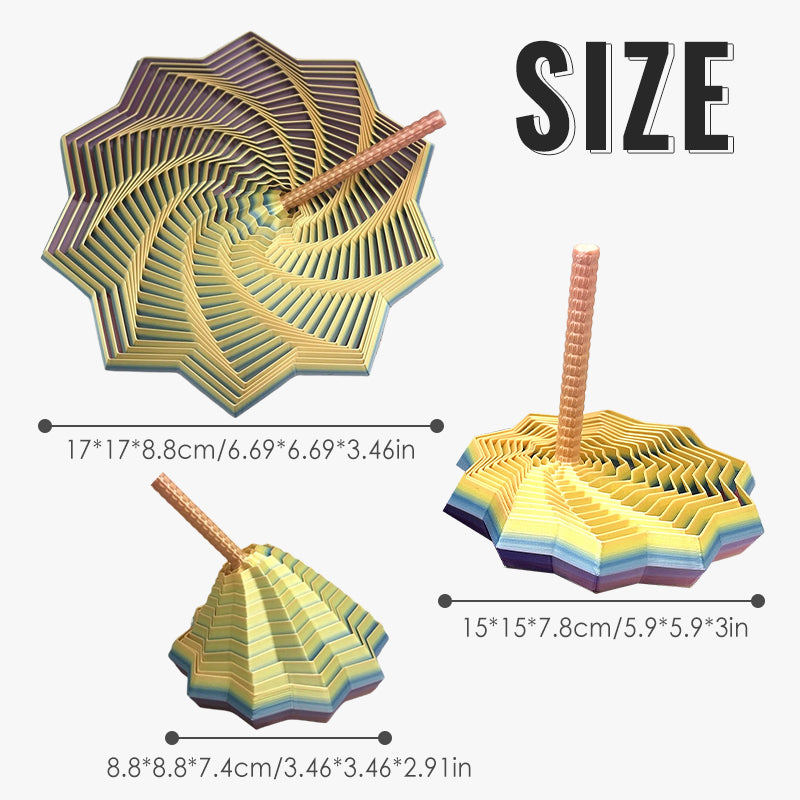 Visuele magie Geometrische spiraaltoren Fidget