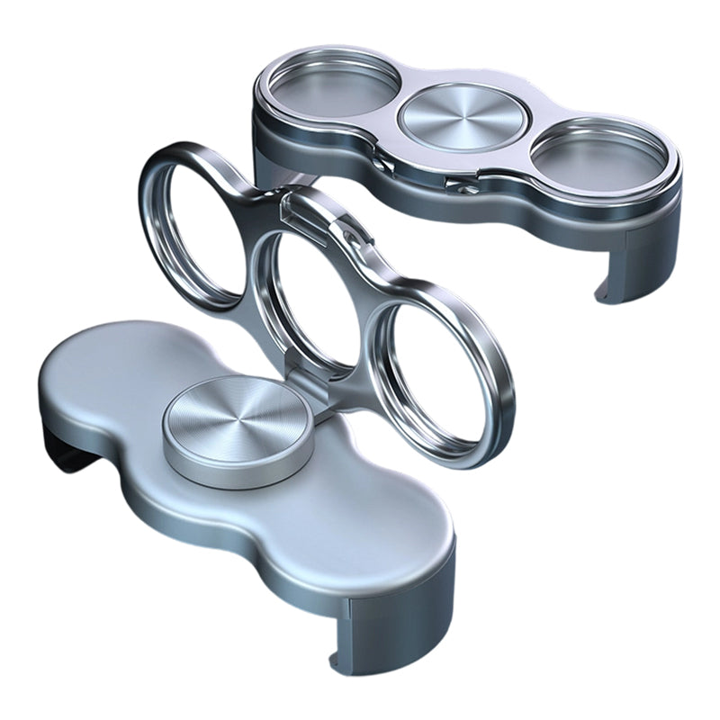 🔥Hot Sale🔥Dubbele ring met drie vingers en clip aan de achterkant
