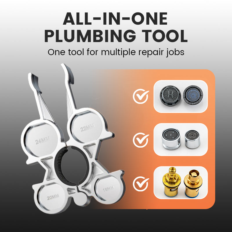 Universele reparatietool voor beluchters en douchekleppen