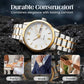 🔥Kerstmis tijdelijke aanbieding: 64% KORTING!!!🔥Tweekleurig waterdicht lichtgevend herenhorloge