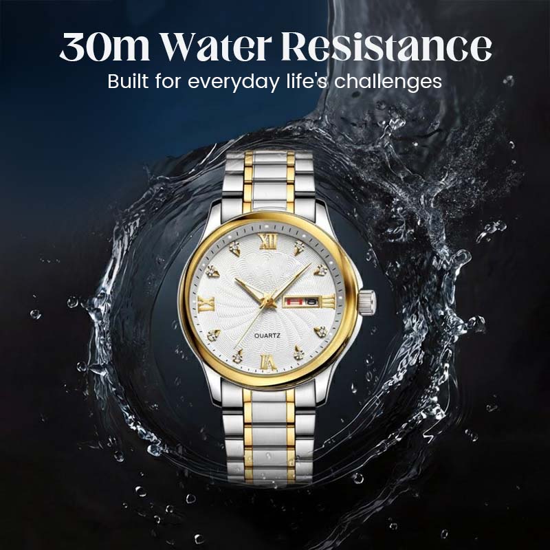 🔥Kerstmis tijdelijke aanbieding: 64% KORTING!!!🔥Tweekleurig waterdicht lichtgevend herenhorloge