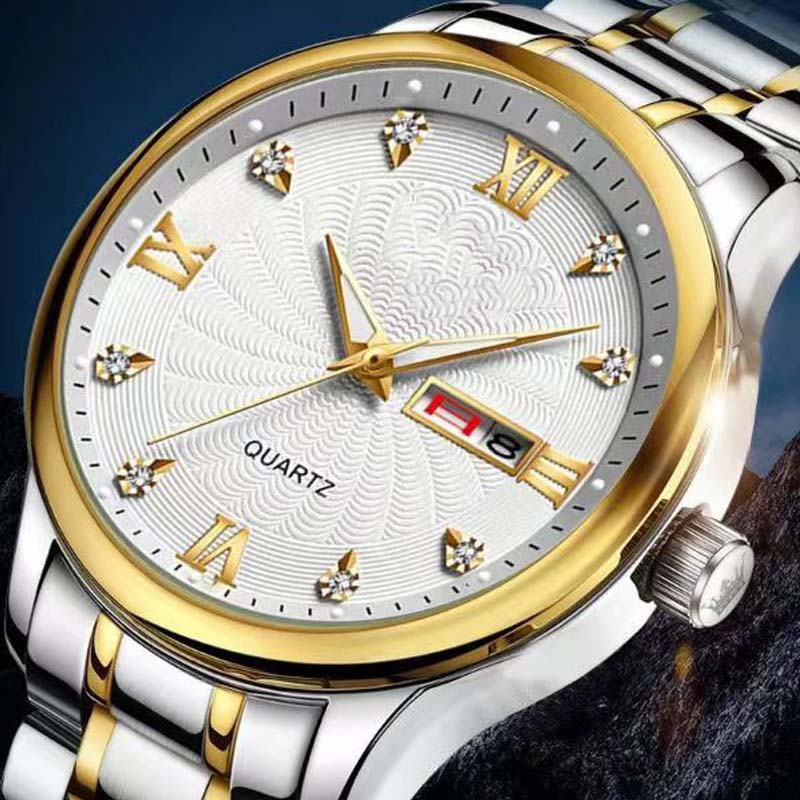 🔥Kerstmis tijdelijke aanbieding: 64% KORTING!!!🔥Tweekleurig waterdicht lichtgevend herenhorloge