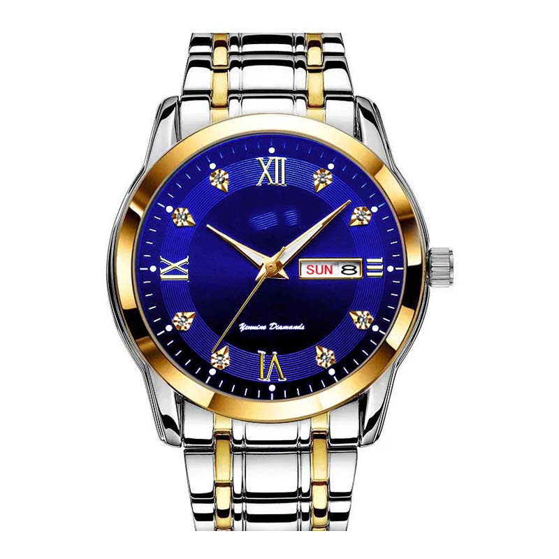 🔥Kerstmis tijdelijke aanbieding: 64% KORTING!!!🔥Tweekleurig waterdicht lichtgevend herenhorloge