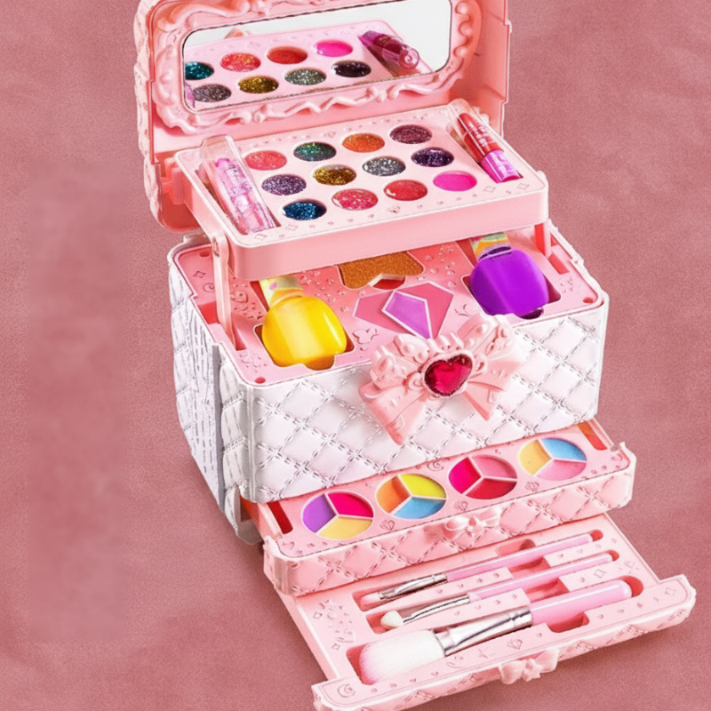 🎅Kerstvoorverkoop 50% KORTING🎁Wasbare make-upset voor kinderen met etui