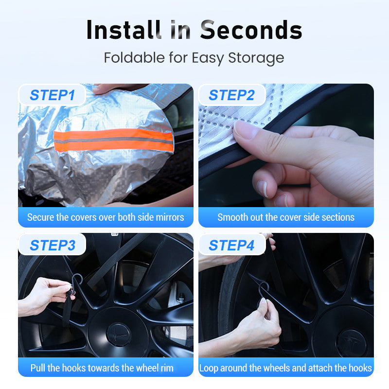 🔥Kerstmis tijdelijke aanbieding: 50% KORTING!!!🔥All-Season verdikte sneeuwhoes voor de voorruit