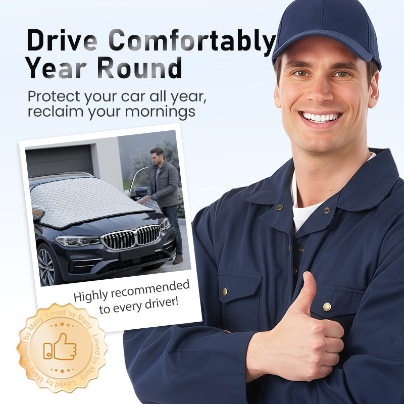 🔥Kerstmis tijdelijke aanbieding: 50% KORTING!!!🔥All-Season verdikte sneeuwhoes voor de voorruit