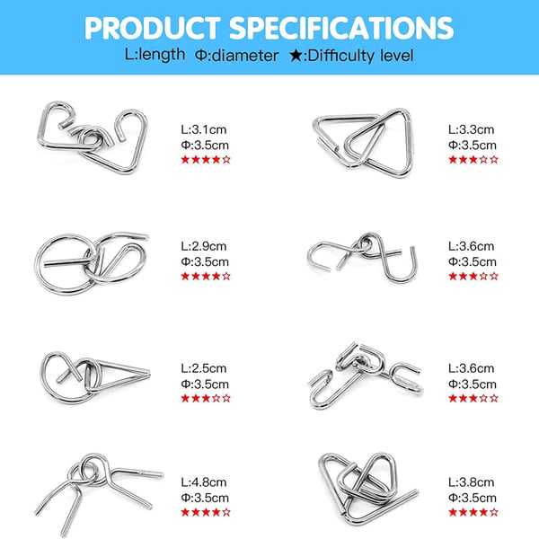 Ontwarring mannen Iron Link Unlock Interlock Spel