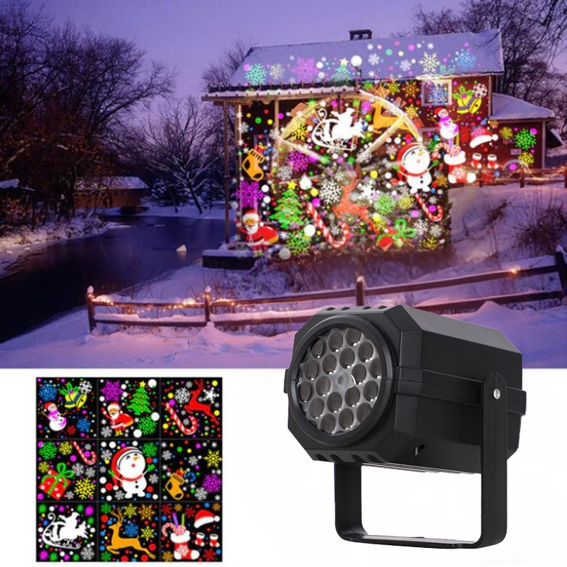 🎅Kerstuitverkoop 49% KORTING🎁Roterende LED-kerstpatroonprojectorlamp