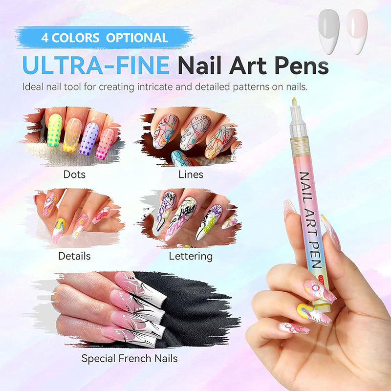 🎁Kerstcadeau🎄12-kleurige professionele nail art penset