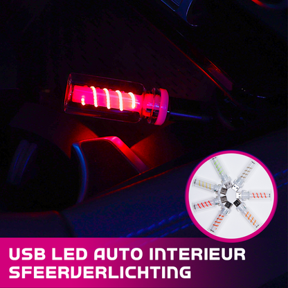 🚗 1+1 gratis! USB LED-sfeerverlichting voor auto-interieur – instelbare kleuren, plug & play. Creëer sfeer in uw auto – zonder gedoe! ✨💡