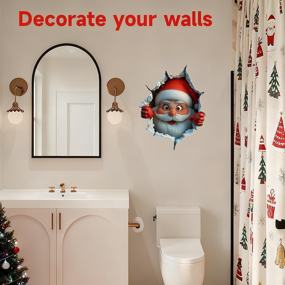 🎄Kerstuitverkoop 50% korting🎅Creatieve kerststickers voor aan de muur