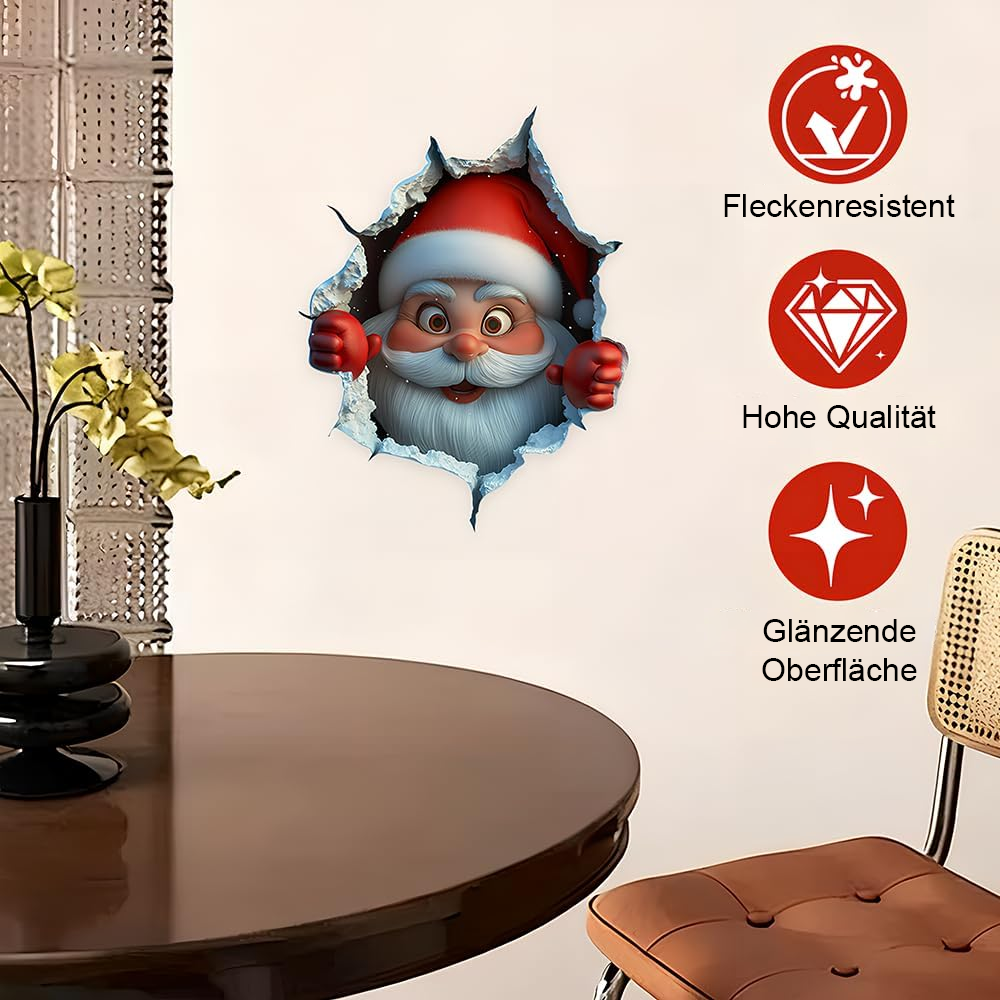 🎄Kerstuitverkoop 50% korting🎅Creatieve kerststickers voor aan de muur