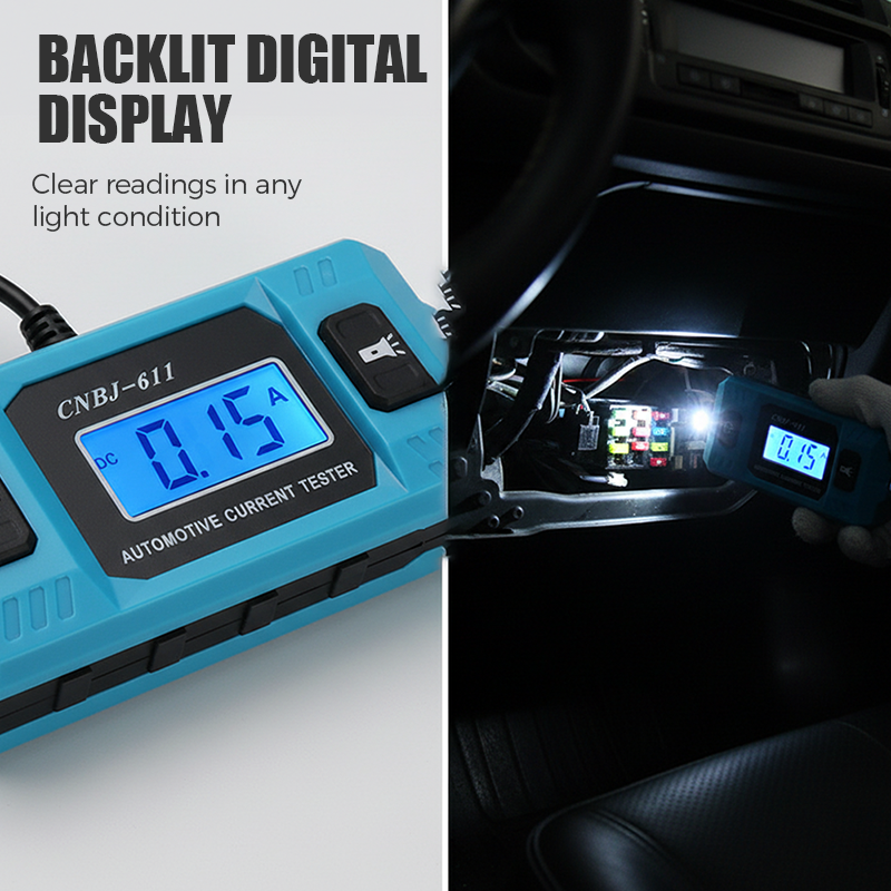 🚗 Draagbare stroomtester voor auto's ⚡️