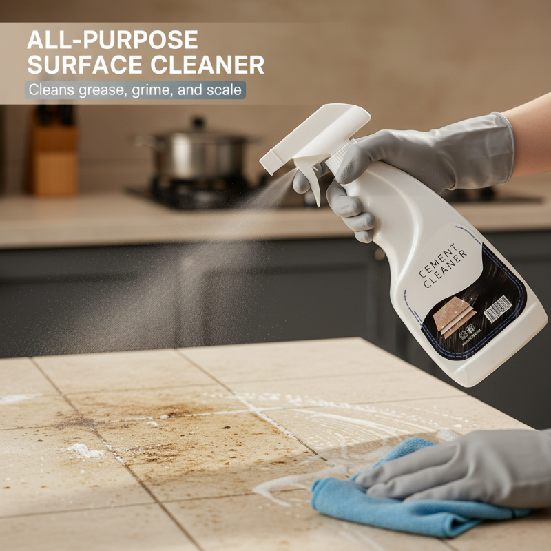 Multifunctionele cement- en vlekverwijderingsspray