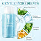 Zachte make-up remover vloeistof om op te drukken