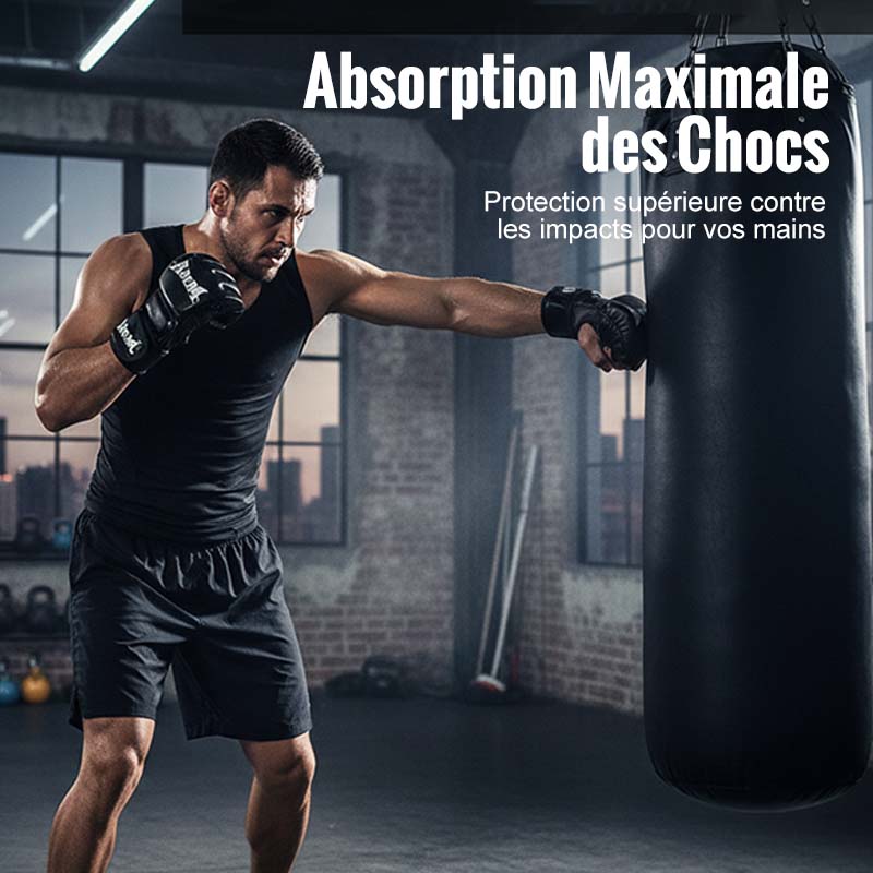 Bokshandschoenen met polssteun en schokabsorptie