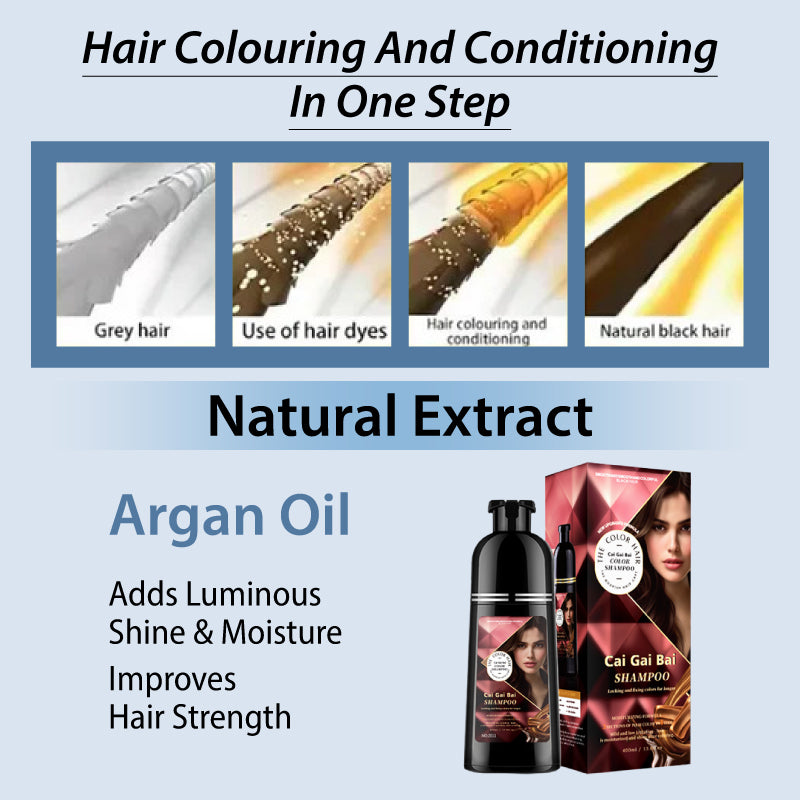 🔥Aanbieding: 50% korting💥 Shampoo met kruidenextracten voor direct gekleurd haar, voor mannen en vrouwen