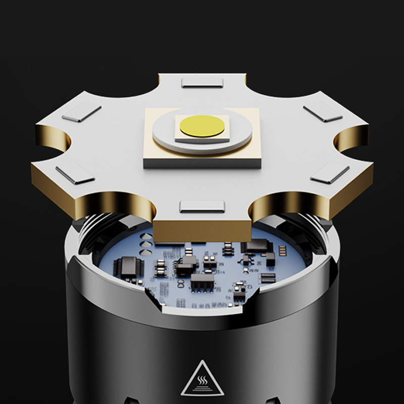 Krachtige LED-laserzaklamp met zoomfunctie