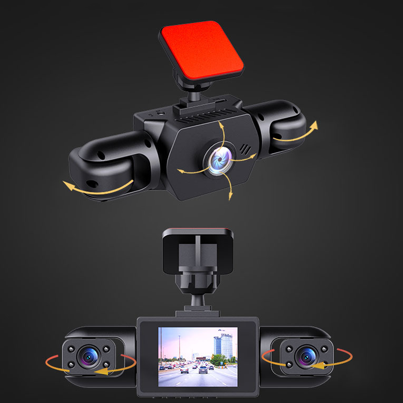 💥 4-Lens 360° Dashcam – 1080P HD, Nachtzicht & Automatische Beveiliging! 🌙🚛Gratis levering