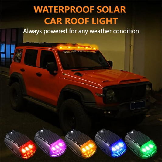 🚗Waterdichte zonne-daklamp voor auto’s met afstandsbediening! ⏳