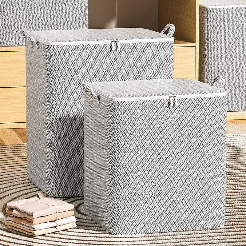 🎉Nieuwjaars Cadeau 50% KORTING!🧺Extra Grote Opbergtas (30-220L): Duurzaam Non-Woven – Ruim Voor Dekbedden, Kleding & Meer!