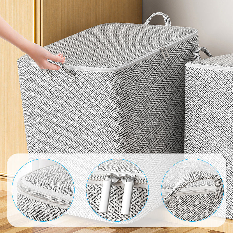 🎉Nieuwjaars Cadeau 50% KORTING!🧺Extra Grote Opbergtas (30-220L): Duurzaam Non-Woven – Ruim Voor Dekbedden, Kleding & Meer!