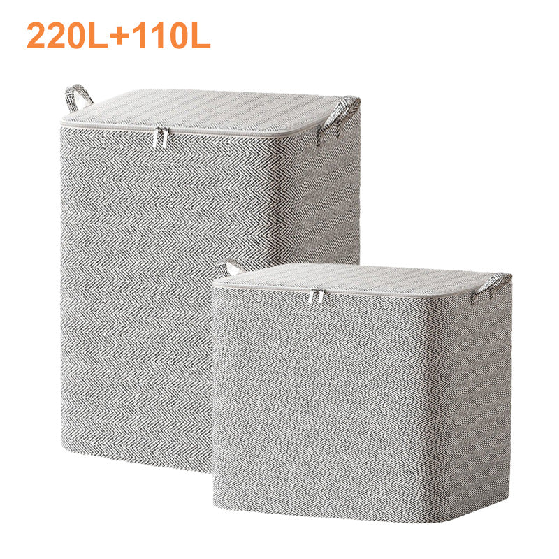 🎉Nieuwjaars Cadeau 50% KORTING!🧺Extra Grote Opbergtas (30-220L): Duurzaam Non-Woven – Ruim Voor Dekbedden, Kleding & Meer!