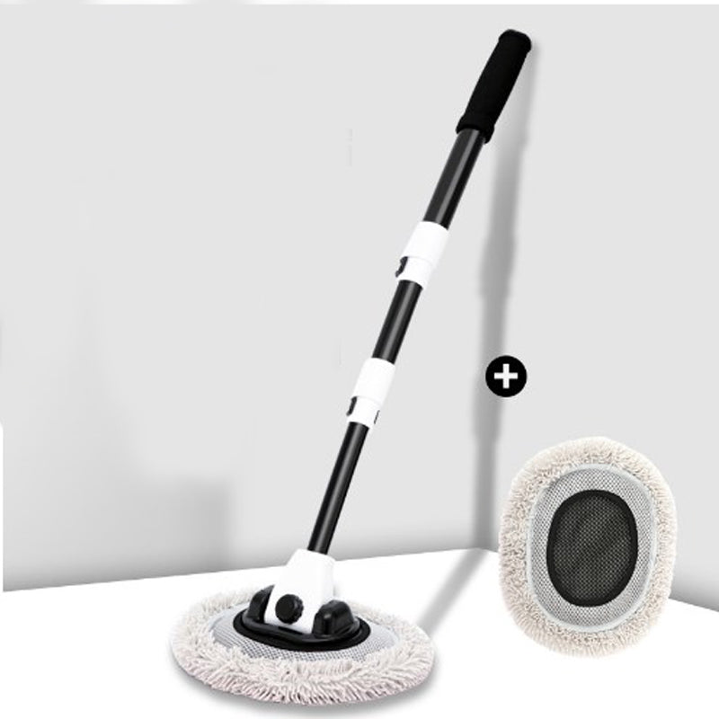 Autowasborstel met 90° draaibare kop en uitschuifbare steel