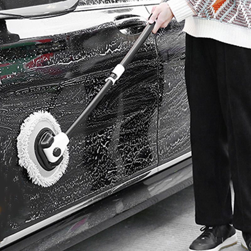 Autowasborstel met 90° draaibare kop en uitschuifbare steel