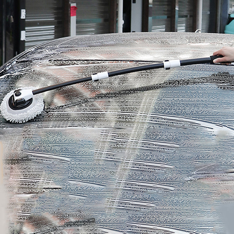 Autowasborstel met 90° draaibare kop en uitschuifbare steel