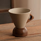 ☕ 50% Nieuwjaarskorting! Vintage koffiemok met houten handvat & schotel – stevig, uniek & perfect voor thuis of kantoor! 🎁✨